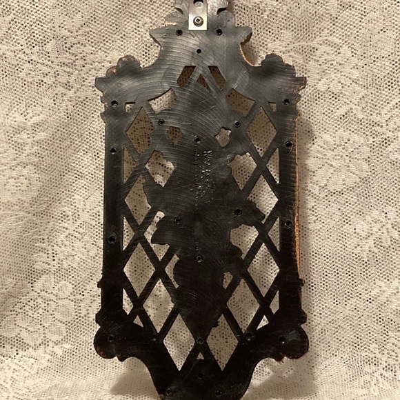 Fruit/Flowers/ Cornucopia WALL ART SET OF 4 COPPER/GOLD tone Resin/plastic 1971 - Picture 6 of 8